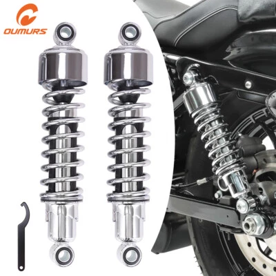 Pair Rear Shocks Absorber For Harley Sportster XL883 1200 72 48 1979-2012 Steel - Image 1 of 4
