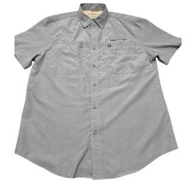 The American Outdoorsman Vent Shirt Adult Medium Blue Short Sleeve Mens - Image 1 of 4