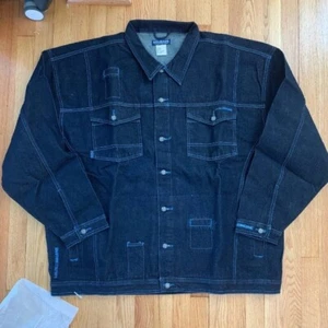 Neu Vintage 90er Maurice Malone MoJeans Denim Herren Jeansjacke Größe 3XL 4XL - Bild 1 von 7