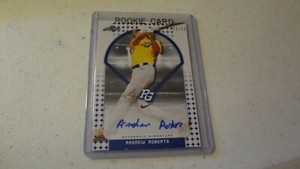 2018 Leaf perfect game #BA-AR2 ANDREW ROBERTS # 11/15 Baseball card