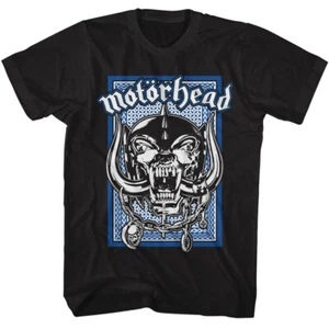 Camiseta Motorhead Mascota Azul Tarjeta de Juego Para Hombre Banda de Rock Mercancía - Imagen 1 de 5
