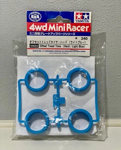 TAMIYA 94682 Mini 4WD Offset Tread Tires Tires (Hard/Light Blue) - Picture 1 of 2