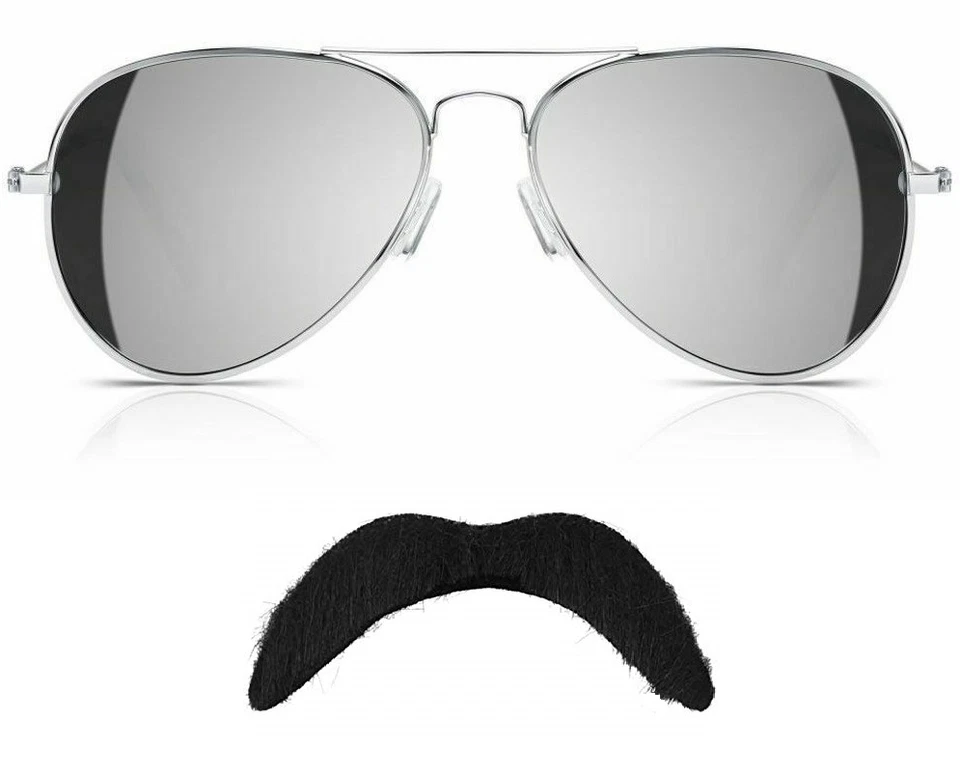 Freddie Mercury Gafas de sol y bigote Tash Queen Vestido elegante Disfraz de roca Foto 1 de 4
