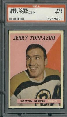 1958 Topps #45 Jerry Toppazzini PSA 7 - Image 1 of 2