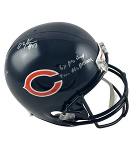 Casco Olin Kreutz Chicago Bears firmado autógrafo inscrito tamaño completo certificado de autenticidad - Imagen 1 de 2