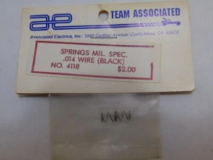  VINTAGE TEAM ASSOCIATED 4118 SPRINGS, MIL. SPEC., .014 WIRE (BLACK) - Picture 1 of 2