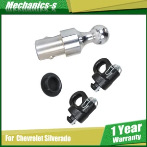 Kit de anclaje de enganche de bola y cadena de seguridad cuello de cisne 2-5/16 para CHEVY/FORD/GMC/NISSAN - Imagen 1 de 15