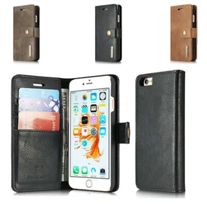 For iPhone 6 6S 7 8 Case SE 2022 4.7 Case Premium Leather Flip Folio Wallet Case - Picture 1 of 19