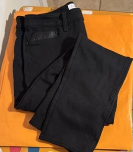Calvin Klein Black Stretch Pants Skinny Leg 30x26.5 8.5” Rise Size 8 - Picture 1 of 5