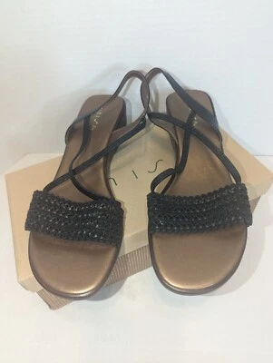 Sandálias femininas Unisa Feliciti 2 pretas tamanho 10 fabricadas na Espanha - Imagem 1 de 4