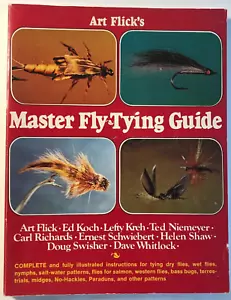 ART FLICK'S MASTER FLY-TYING GUIDE - Vintage FISHING Paperback - 1970s - PHOTOS - Picture 1 of 6