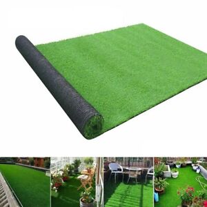 1.2" Thick Artificial Grass Rug Synthetic Turf Garden Lawn Carpet Mat In/Ourdoor