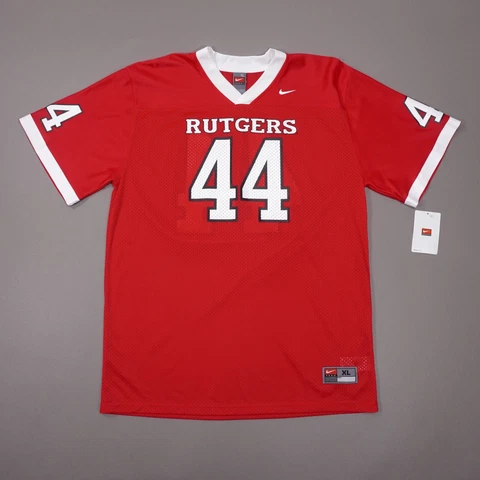 NEW Nike TEAM Rutgers Scarlet Knights #44 Football Jersey Youth XL Red White NWT Cover