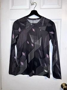 MOUNTAIN HARDWEAR Damen Langarm grau lila sportliches Mesh T-Shirt Gr. S - Bild 1 von 9