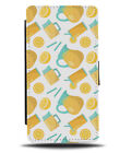 Lemonade Pattern Flip Wallet Case Design Cup Jug Drink Drinks Lemon Lemons M457