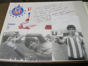 Chivas Guadalajara Mexico soccer team signed Photos photo album decals letters.. - Picture 1 of 24