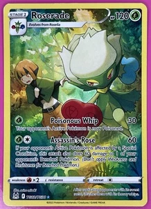 Pokémon JCC Roserade Lost Origin Trainer Gallery TG02/TG30 Holo Ultra Raro Casi Nuevo - Imagen 1 de 3