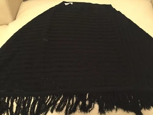 Poncho para mujer Cotton Emporium talla 4 pequeño negro, acrílico Top suave - Imagen 1 de 5