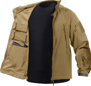 Soft Shell Concealed Carry Jacket CCW Ambidextrous Tactical Holster Waterproof - Picture 1 of 24