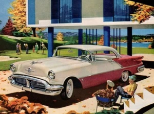 Oldtimer Automobil Print Autoanzeige Oldsmobile 88 Holiday Coupe Oldtimer 50er Jahre Anzeige - Bild 1 von 3