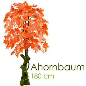 Maple maple tree artificial plant red leaves 180 cm decovego - Picture 1 of 5