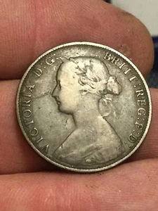 GREAT BRITAIN 1861 Half Penny - Picture 1 of 2