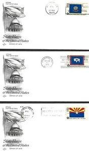 USA 1976 50 ART CRAFT FDC AMERICAN BICENTENNIAL ISSUE FLAG SHOWING 36 OF 50 #1 - Picture 1 of 12