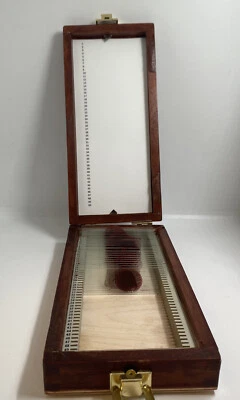 Dexter Trophy Slide Case Box Prop Excellent Blood Slide Box Autograph Microscope - Image 1 of 4