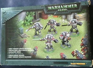 Games Workshop Warhammer 40k Grey Knight Space Marines x 5 Metal OOP New - Picture 1 of 3