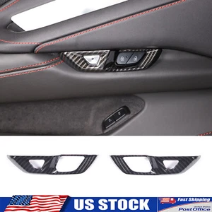 Cubierta de borde de botón de salida interior ABS de fibra de carbono para Corvette C8 Z06 2020-up - Imagen 1 de 13