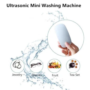 Ultrasonic Mini Washing Machine Travel Portable Multifunctional USB Cleaner - Picture 1 of 8