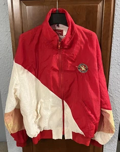 Vintage NHRA Winston Drag Racing Jacket Mens M/L (est) Full Zip Made In The USA - Picture 1 of 7