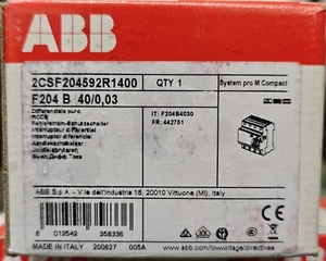 ABB F204B-40/0,03 FI-Schalter (2CSF204592R1400) - Bild 1 von 2