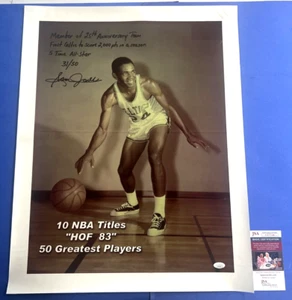 Sam Jones Signed 21x26.5 Poster LE 31/50 Boston Celtics JSA COA CE77246 - Picture 1 of 5