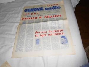 CALCIO RIVISTA GENOVA NOTTE DOMENICA 10 OTTOBRE 1965 GENOVA MONZA - Picture 1 of 1