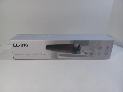 RGB EL-016 Bluetooth Computer Soundbar 3.5mm Aux-in USB Powered 10 Watts  - Image 1 of 4