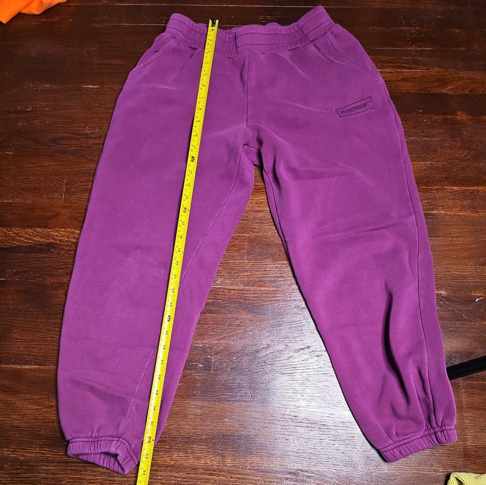 Forever 21 Pantone Women's Plum Purple Fleece Jogger SweatPants LARGE  - Image 1 of 4