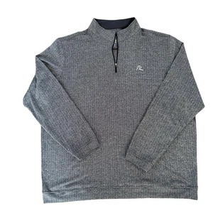 Rhoback 1/4 Zip Herren 3XL Performance Q-Zip schwarz grau Fischgrät Pullover XXXL - Bild 1 von 6