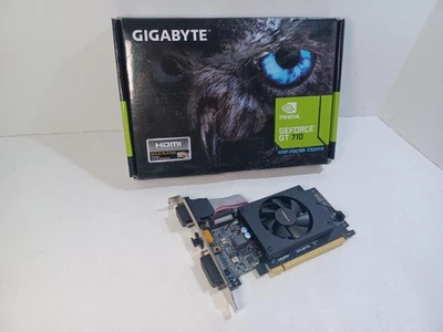 GIGABYTE GeForce GT 710 2GB DDR3 PCI Express 2.0 Low Profile Video Card GV-N710D - Image 1 of 4