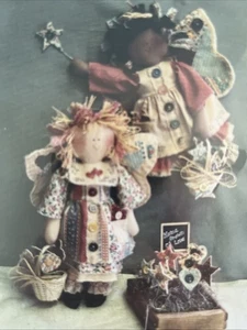 Buttons N' Bows 12" Folk Art Angel Pattern - Twice as Nice Designs 170 - Picture 1 of 4