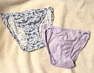 ELANCE Jockey 2 Paar Damen Bikini Hipster 100% Baumwolle Komfort Unterwäsche NEU - Bild 1 von 9