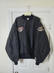 Vintage 90s Starter Jamestown Jammers MILB Jacket Mens Size XL Black Made In USA - Picture 1 of 6