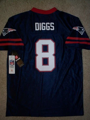 NFL PLAYERS (2025-2026) Patriots STEFON DIGGS nfl Jersey YOUTH KIDS BOYS (L-LARGE 12-14)
