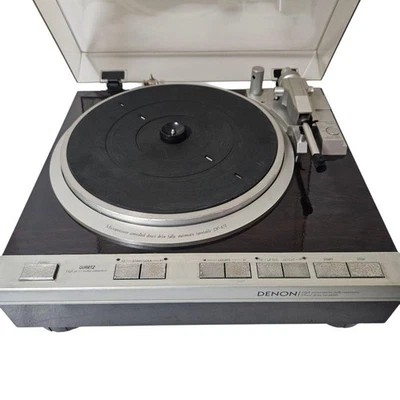 Denon DP-47F Turntable Record Player Direct Drive Fully Automatic Works Japan - Image 1 of 4