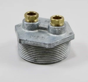Beckett 14447 2" Gusseisen 3-Wege Hahn Duplex Öl-/Kraftstofftankbuchse 3/8" NPT - Bild 1 von 2