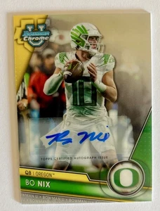 💎2024 Bowman U Chrome Bo Nix Auto !! 💎Broncos, 🆙⬆️#159 (RC ,AU) 1st RC H🔥T - Picture 1 of 2