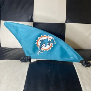 MIAMI DOLPHINS TEAL LOGO CAR/AUTO Dolphin Fin Phin NFL Football Man Cave Read - Picture 1 of 8
