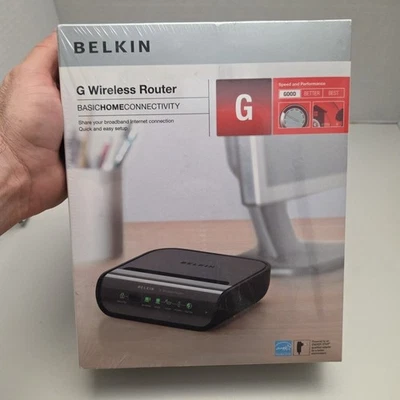 Belkin F5D7234-4 54 Mbps 4-Port 10/100 Wireless G Router Brand New - Image 1 of 4