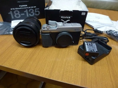 Fujifilm FinePix X Series X-E2 Digital Camera - Silver  and XF-18-135mm lens - Image 1 of 4
