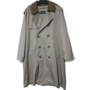 Vintage Ralph Lauren Trench Coat MAC Removable Wool Liner Beige Size 42S - Picture 1 of 14
